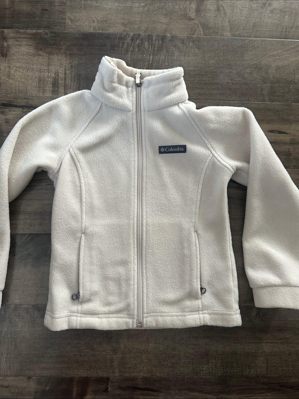 Columbia Kids Cream Full-Zip Fleece Jacket XS size 6/7